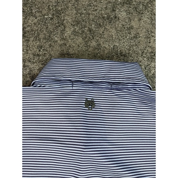 Greyson Golf Polo Shirt Mens Medium Blue Performance Stretch Spur Logo - Picture 5 of 11